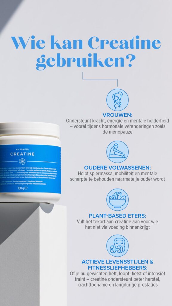 Wie kan Isagenix Creatine gebruiken – vrouwen, ouderen, sporters en plant-based eters.
